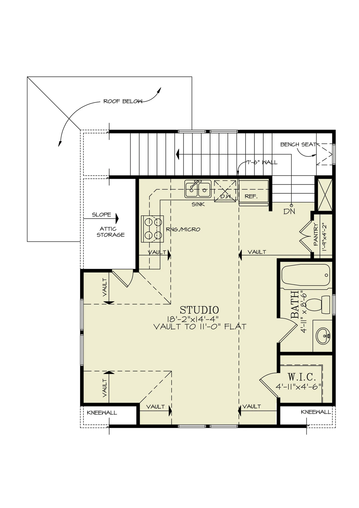 Lily Garage Plan - Archival Designs House Plans, floor plan