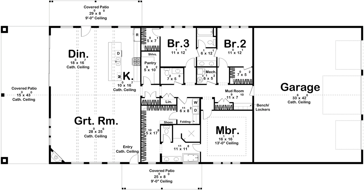 Limestone House Plan - Archival Designs House Plans floor plan