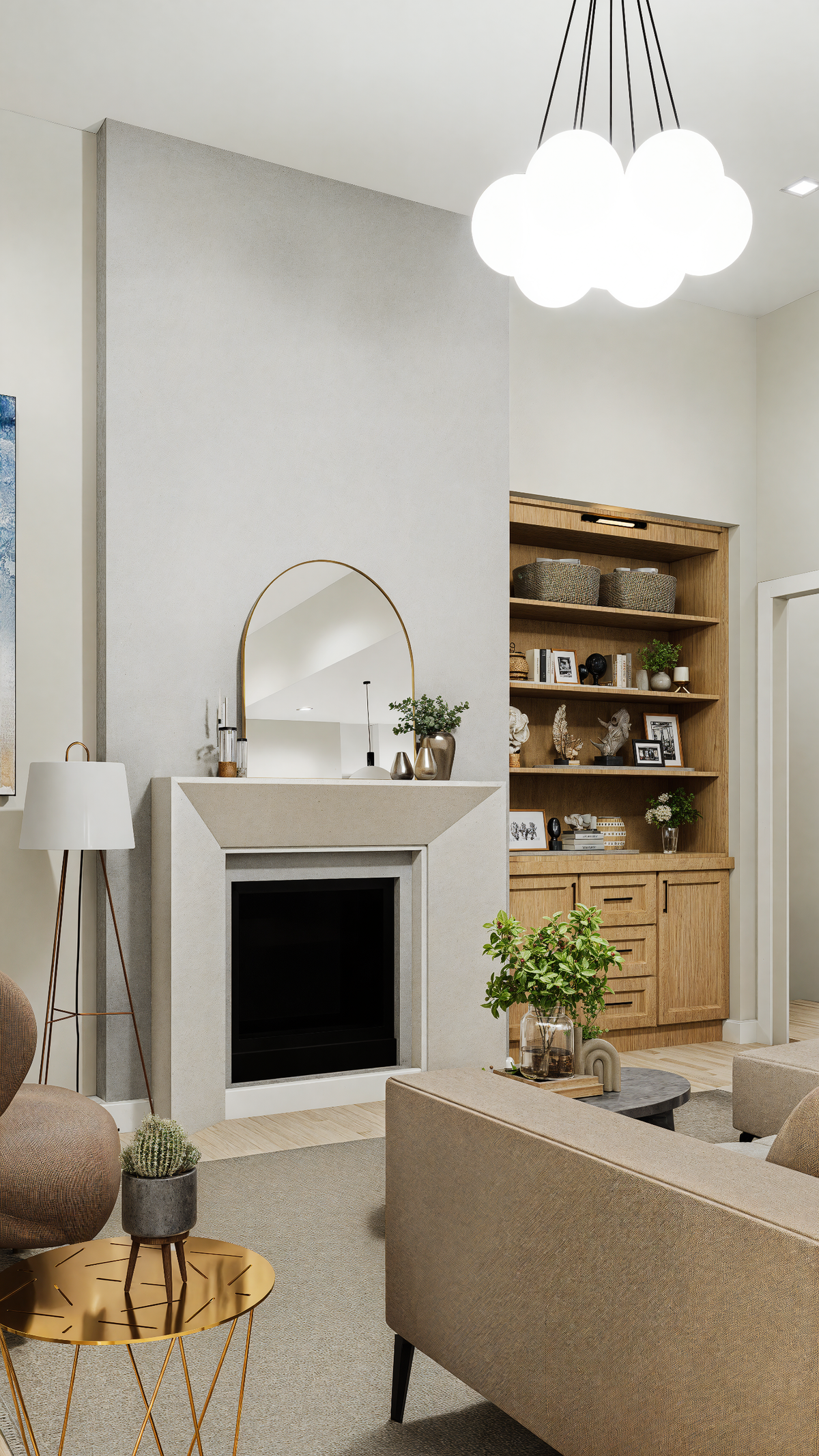 A7188-A Laurel Hill House Plan-Interior-Living Room-2