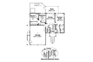 AM7660-A Lodge House Second Floor Plan, 5 Bedrooms, 4 Bathrooms | Catkin House Plan 