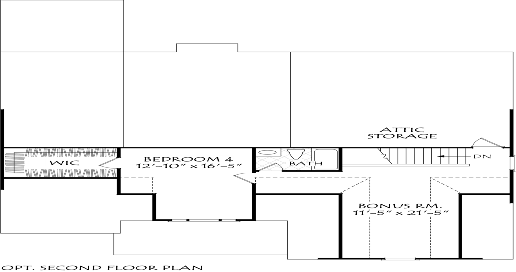 Logans Bluff Second Floor Plan