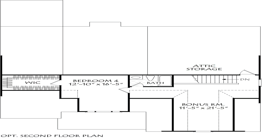 Logans Bluff Second Floor Plan