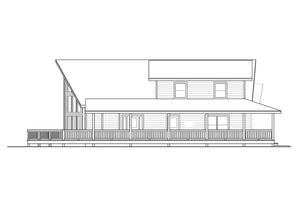 2,060 Sq Ft A-Frame Style House Plan with Loft, Porch, and Walk-In Pantry