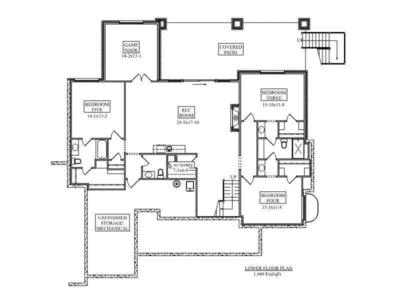 Water Wagon House Plan - Archival Designs House Plans, floor plan