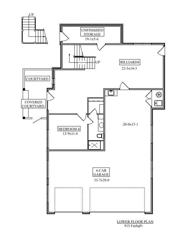 Kingston Hill House Plan - Archival Designs House Plans, floor plan