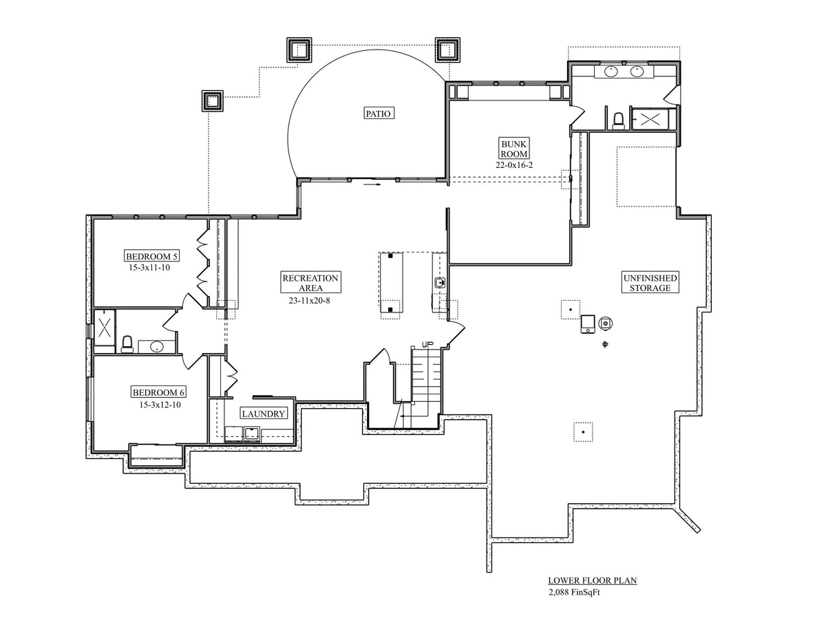 Catalina Ridge III lower Floor Plan 