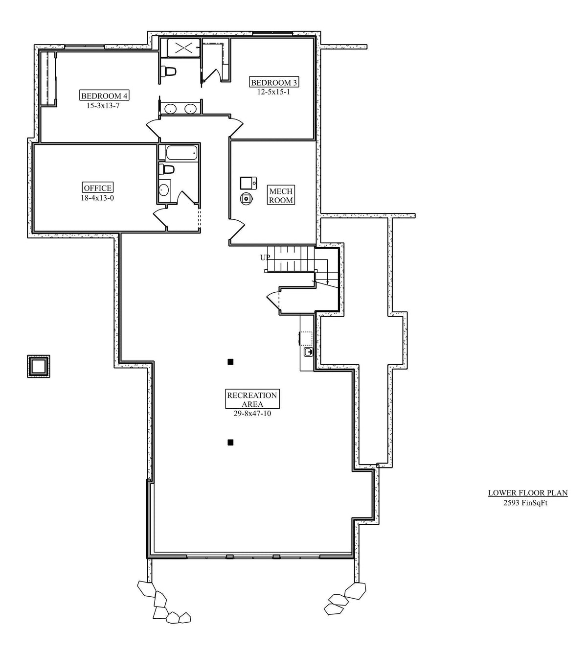 Noble Pine House Plan - Archival Designs House Plans, floor plan