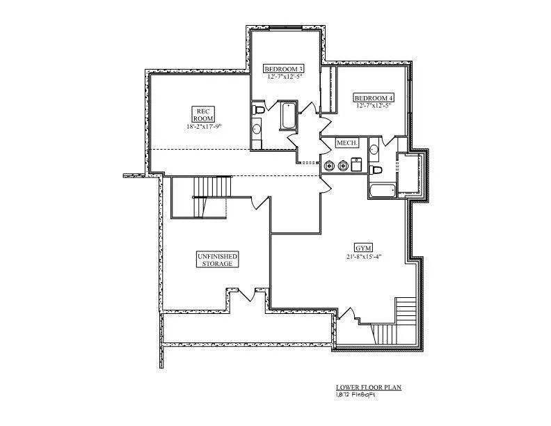 Spicewood Trail House Plan - Archival Designs House Plans, floor plan