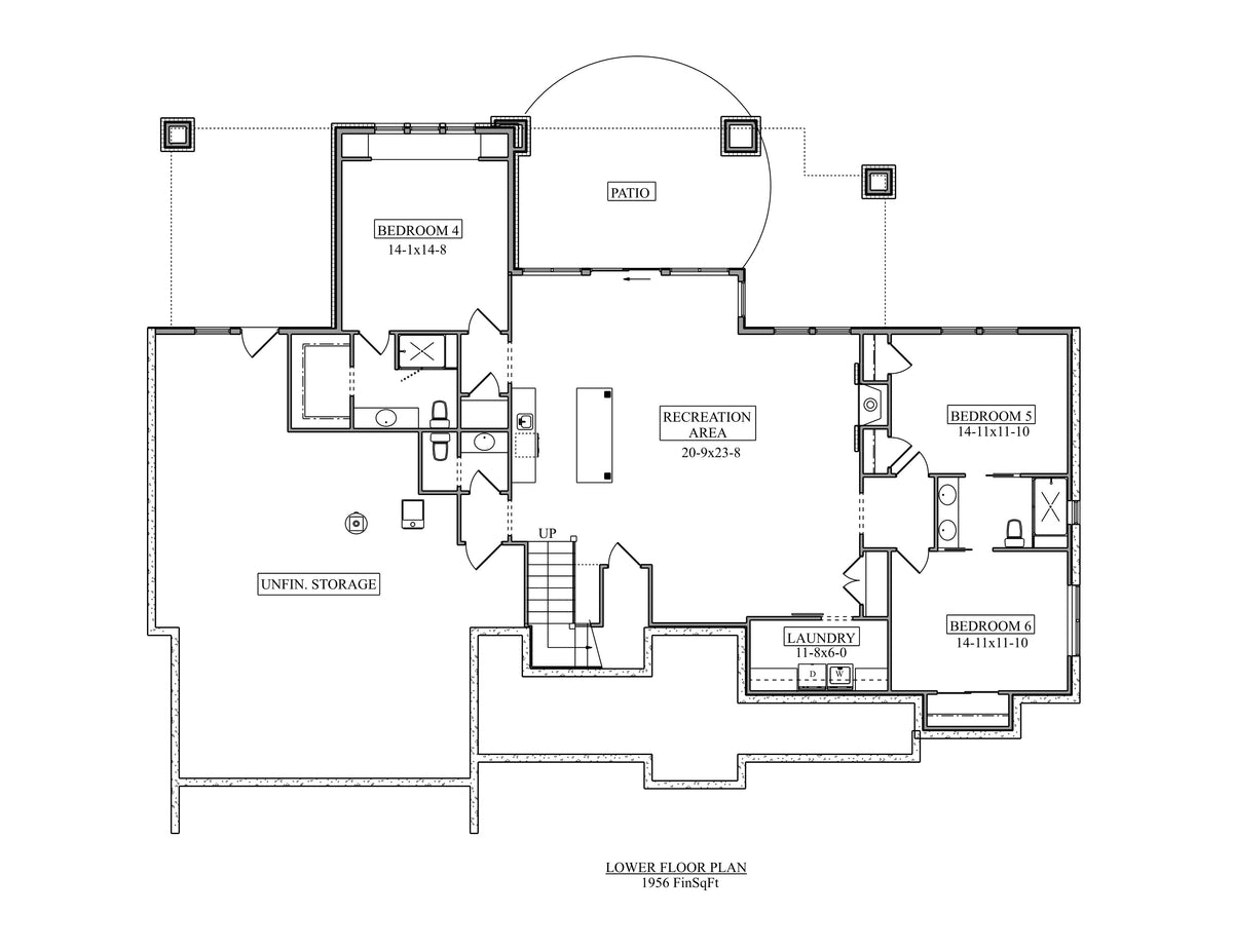 Catalina Ridge II House - Lower Floor Plan