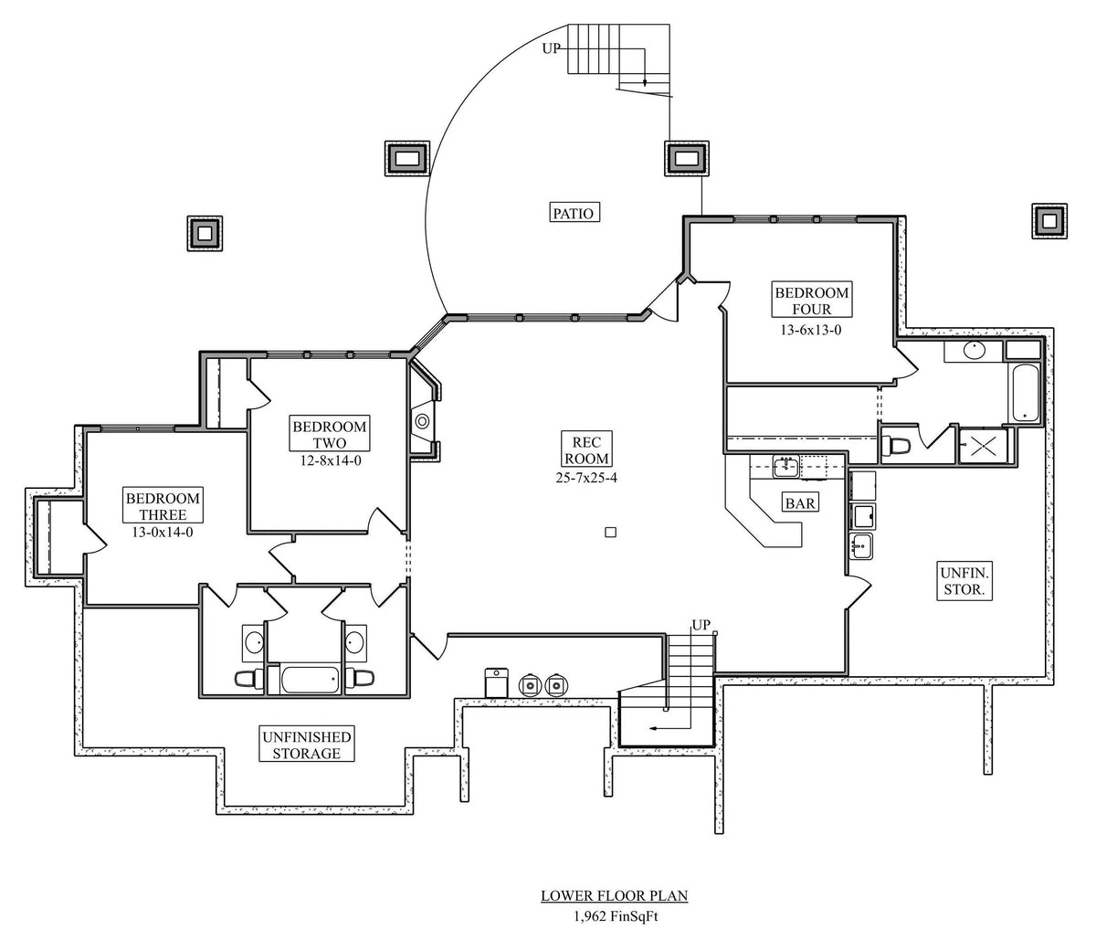 Bonnet Ridge House Plan - Archival Designs House Plans, floor plan