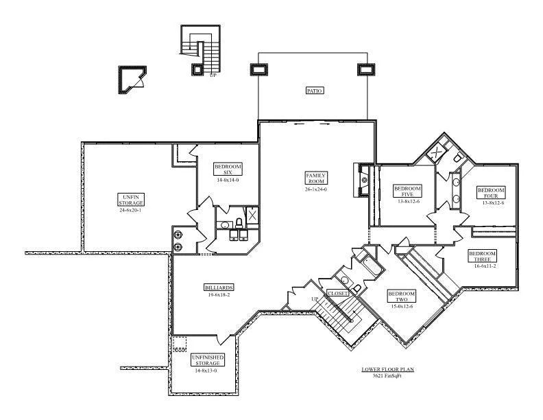 Southmoore Park House Plan - Archival Designs House Plans, floor plan