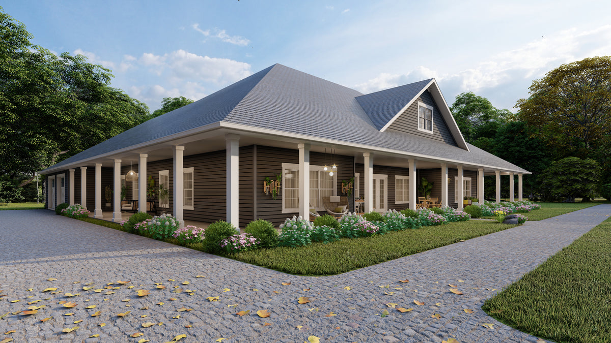 Charming 3-Bedroom Ranch Home with Wraparound Porch & Study