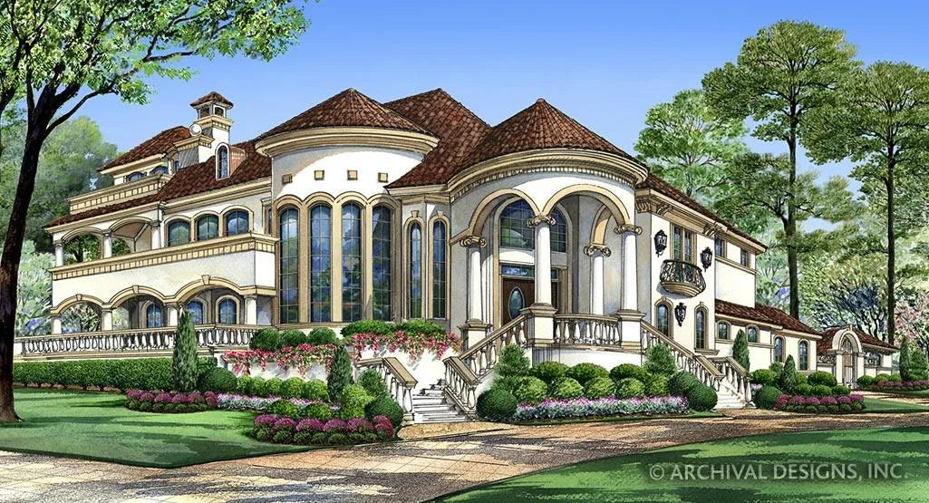 Venetian House Plan - Archival Designs House Plans