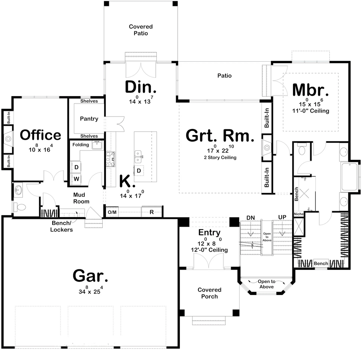 Griffith Creek House Plan - Archival Designs House Plans, floor plan