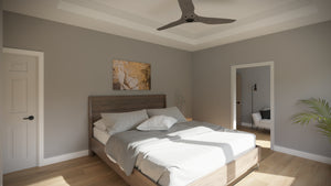 AJ7696-A Country House Master Bedroom, 3 to 5 Bedrooms, 2.5 to 3.5 Bathrooms | Plan 1039
