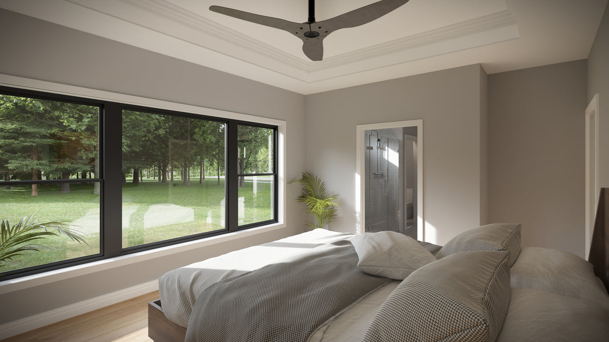 AJ7696-A Country House Master Bedroom, 3 to 5 Bedrooms, 2.5 to 3.5 Bathrooms | Plan 1039