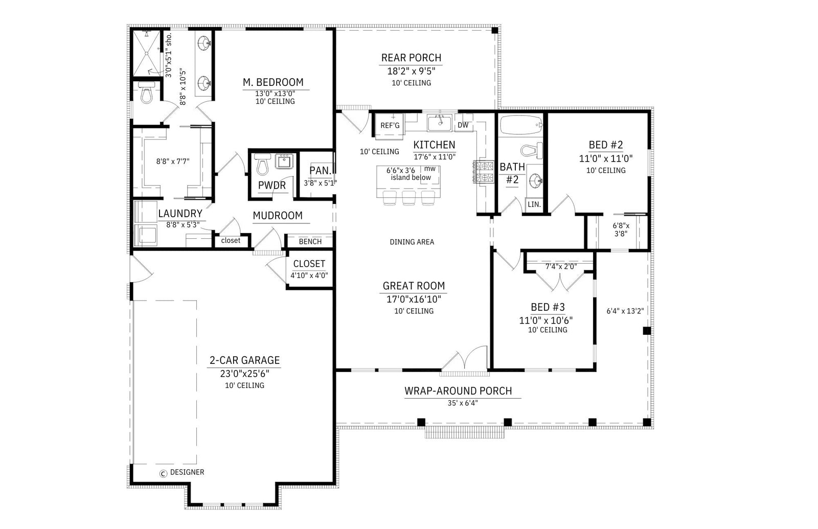 C7434-A Mayfield 2 House Plan