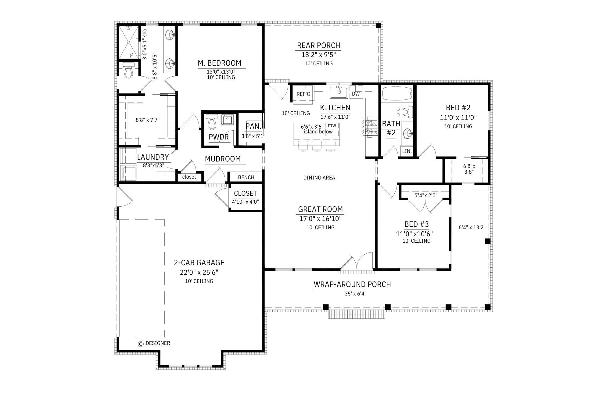 C7434-A Floor Plan