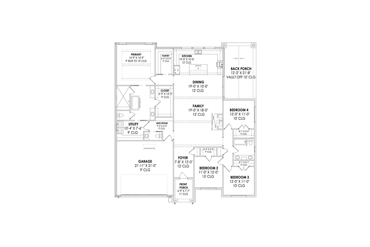 Blanks House Plan - Archival Designs House Plans, floor plan