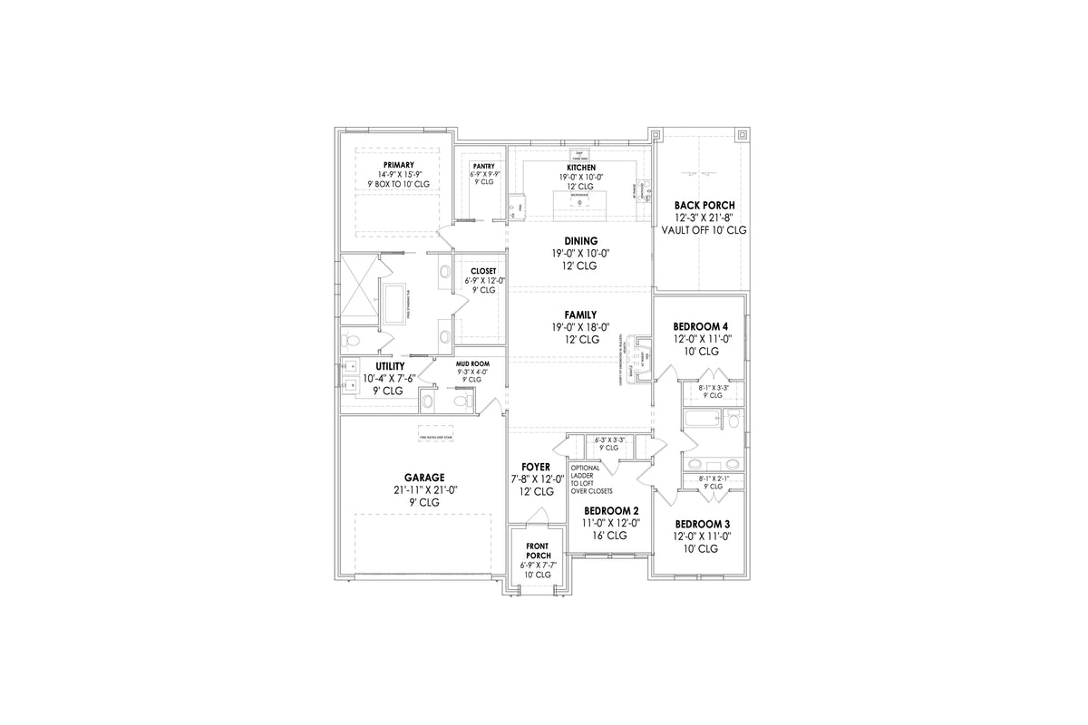 Almond House Plan - Archival Designs House Plans, floor plan