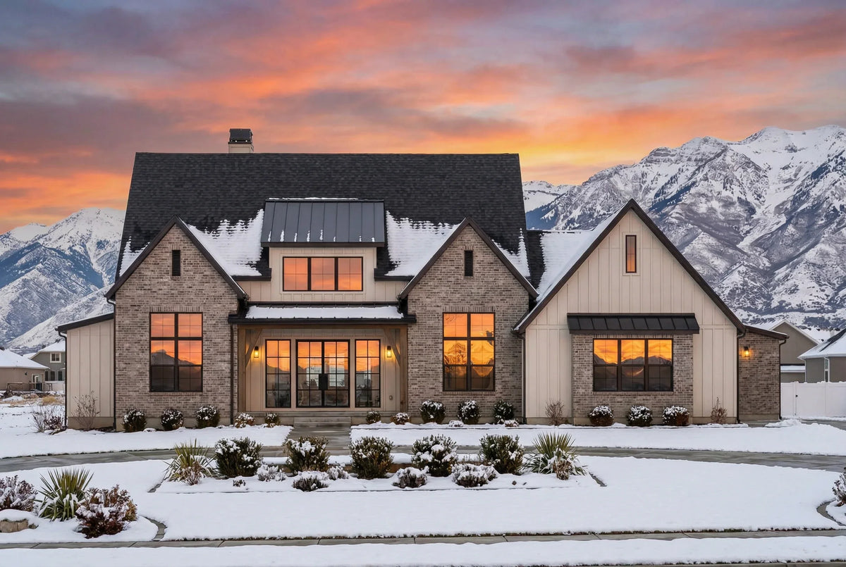 R2689-A Masters House Plan | 4 Bedrooms, 3.5 Bathrooms Exterior-2