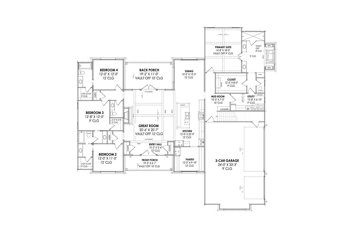 Williams House Plan - Archival Designs House Plans, floor plan