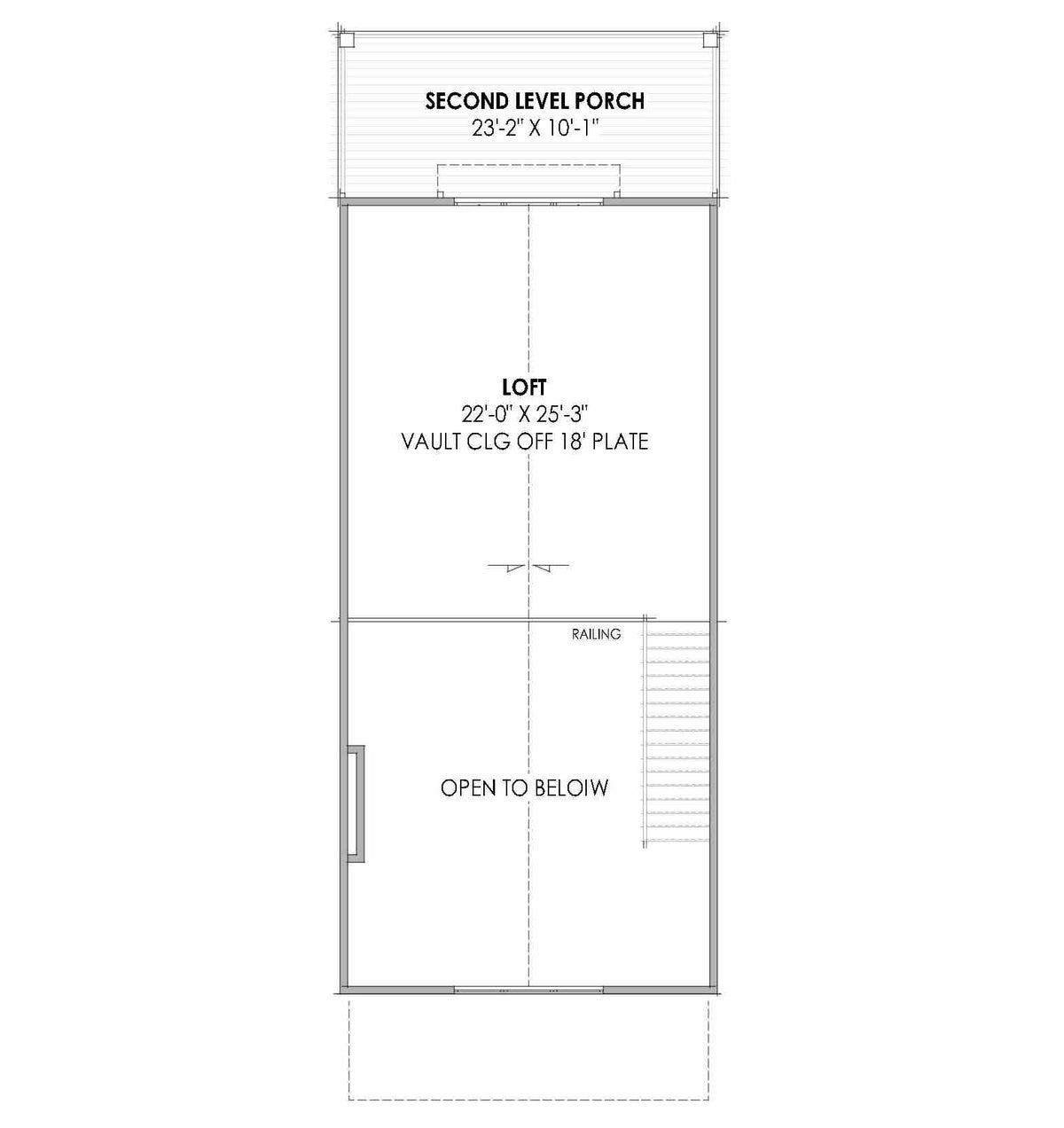 R7286-A MD177 House Loft Floor Plan