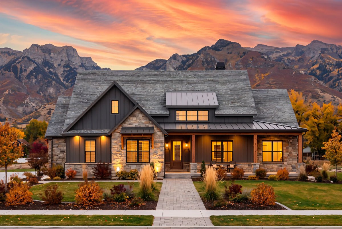 R7287-A MD178 House Plan | 4 Bedrooms, 3 Bathrooms Exterior