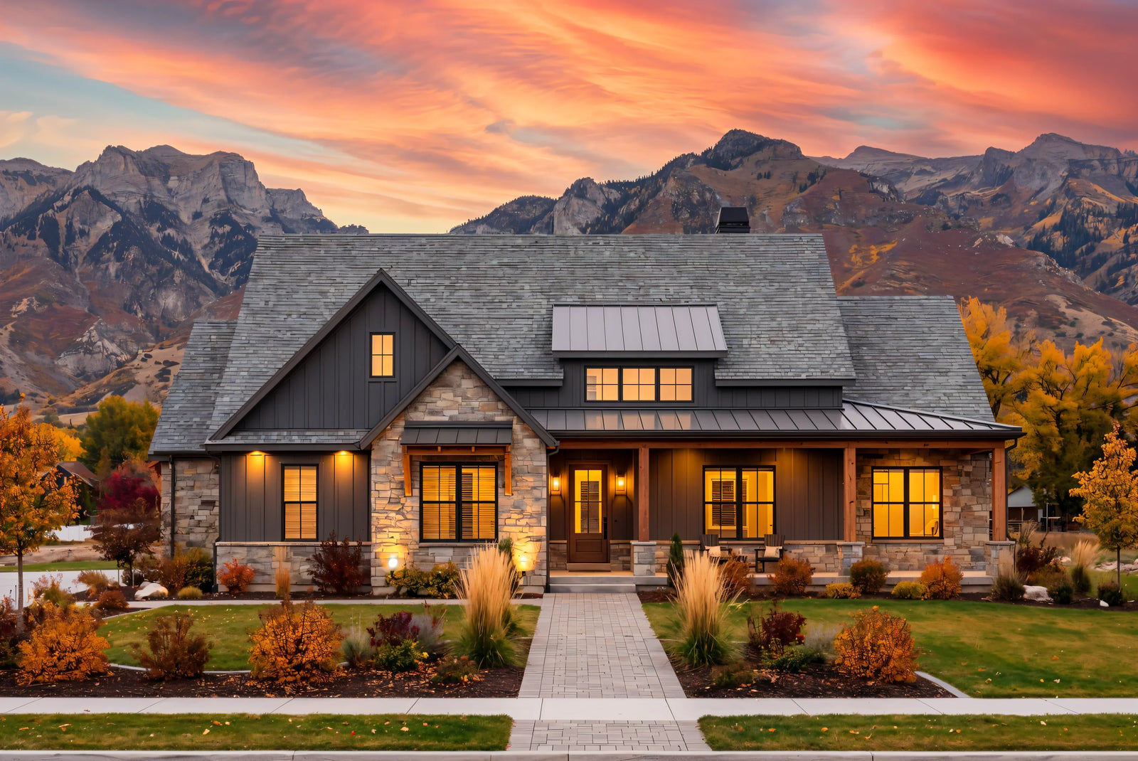 R7287-A MD178 House Plan | 4 Bedrooms, 3 Bathrooms Exterior