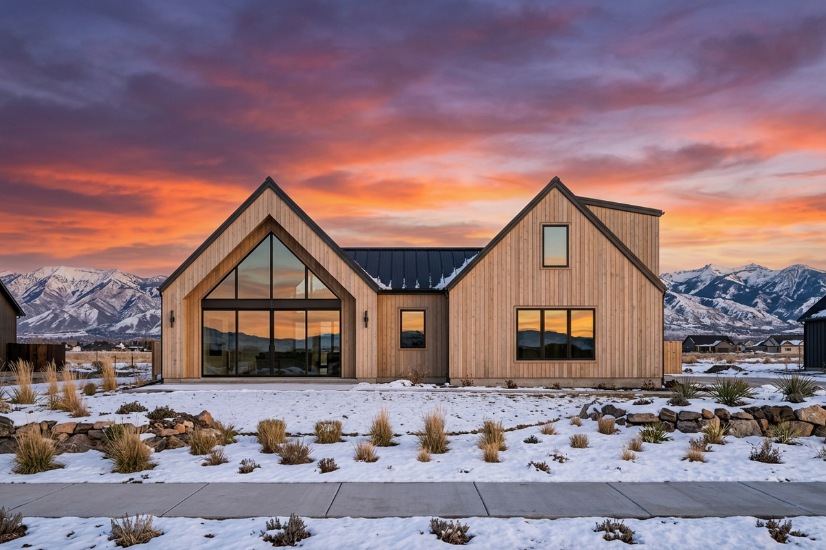 R8442-A Ranch House, 3 Bedrooms, 2.5 Bathrooms | MD183 House Plan Exterior-2