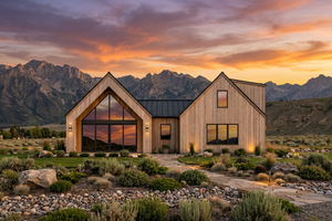 R8442-A Ranch House, 3 Bedrooms, 2.5 Bathrooms | MD183 House Plan Exterior-5