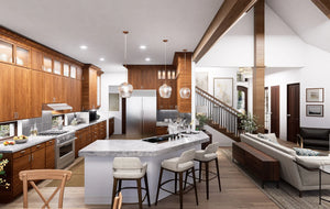 F7577-A Traditional House, 3 Bedroom, 3.5 Bathrooms | Medinah House Interior-4