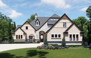 F7577-A Traditional House, 3 Bedroom, 3.5 Bathrooms | Medinah House Exterior-2