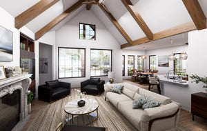 F7577-A Traditional House, 3 Bedroom, 3.5 Bathrooms | Medinah House Interior-1