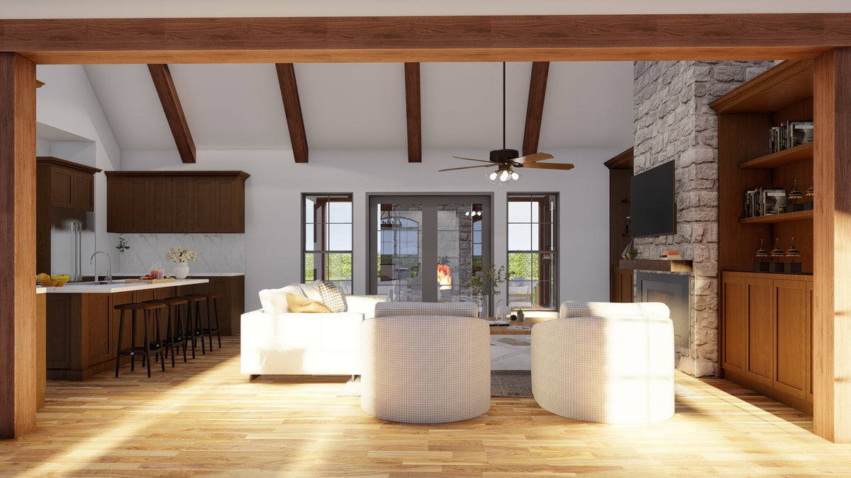 Traditional Ranch Home with Bonus Room and Outdoor Entertaining Spaces