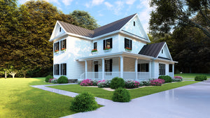 Elegant Two-Story Home with Rear Garage and Grand Living Spaces