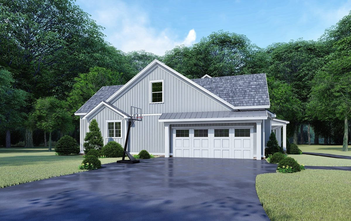 Stylish Modern Farmhouse Plan with Bonus Room and Outdoor Entertaining Space