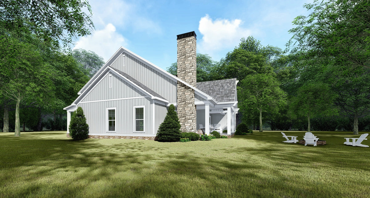 Stylish Modern Farmhouse Plan with Bonus Room and Outdoor Entertaining Space