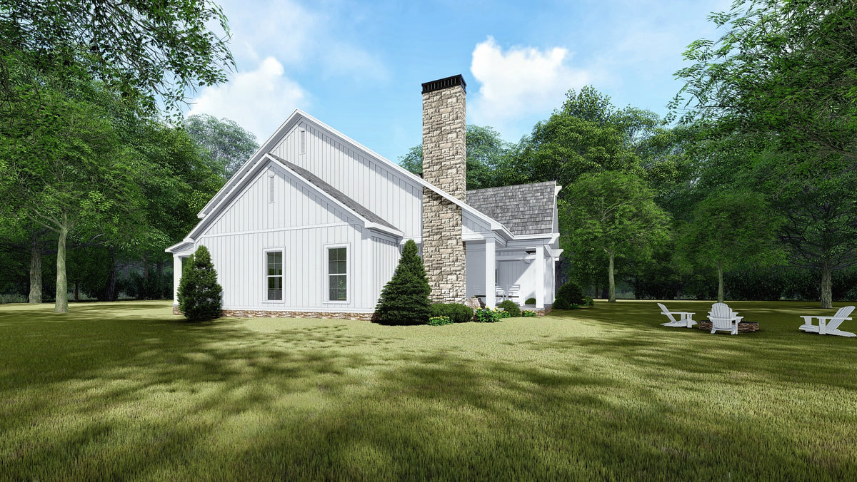 Stylish Modern Farmhouse Plan with Bonus Room and Outdoor Entertaining Space