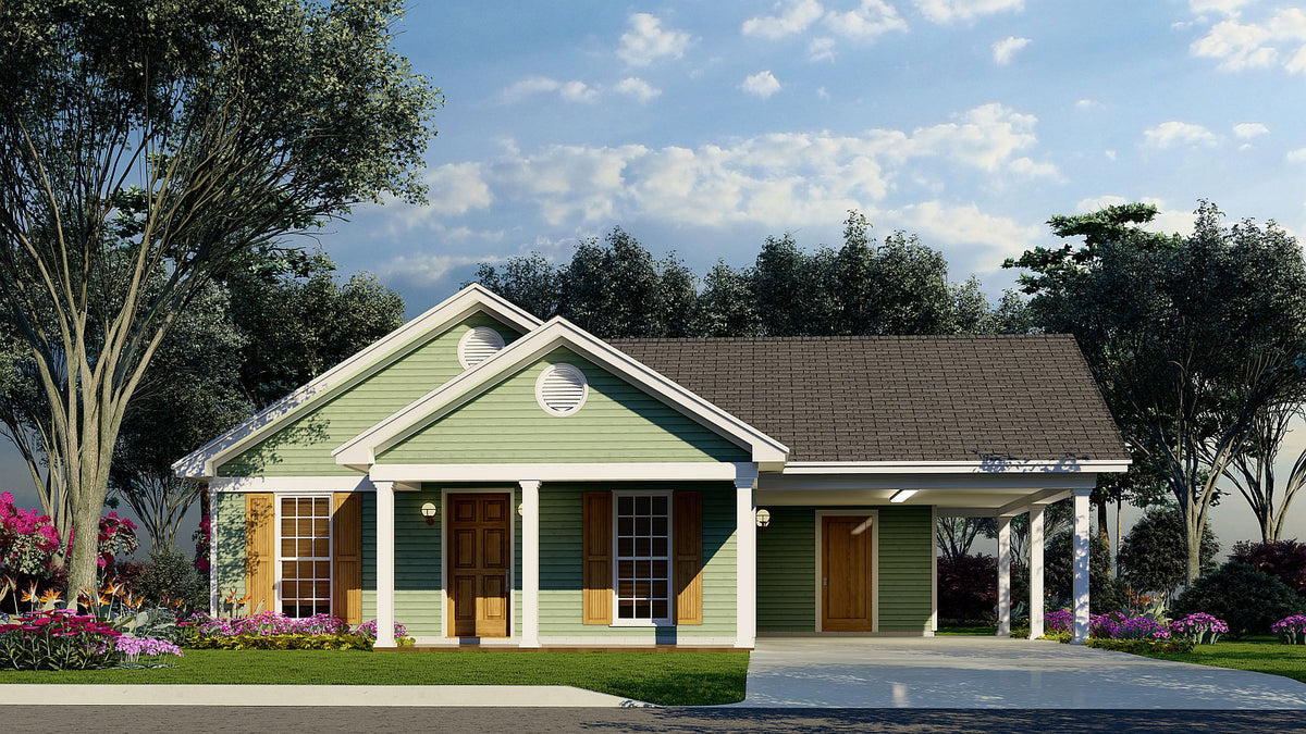 Charming 1,025 sq ft Cottage with Carport and Porch