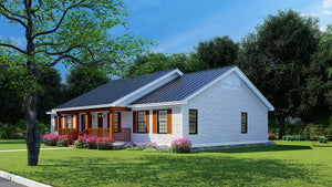 AE7812-A Farmhouse House, 3 Bedrooms, 2 Bathrooms | Birchwood Cottage Exterior-3