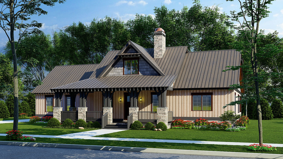 AE7816-A Rustic House, 3 Bedrooms, 2.5 Bathrooms | Cumberland Falls Exterior-3