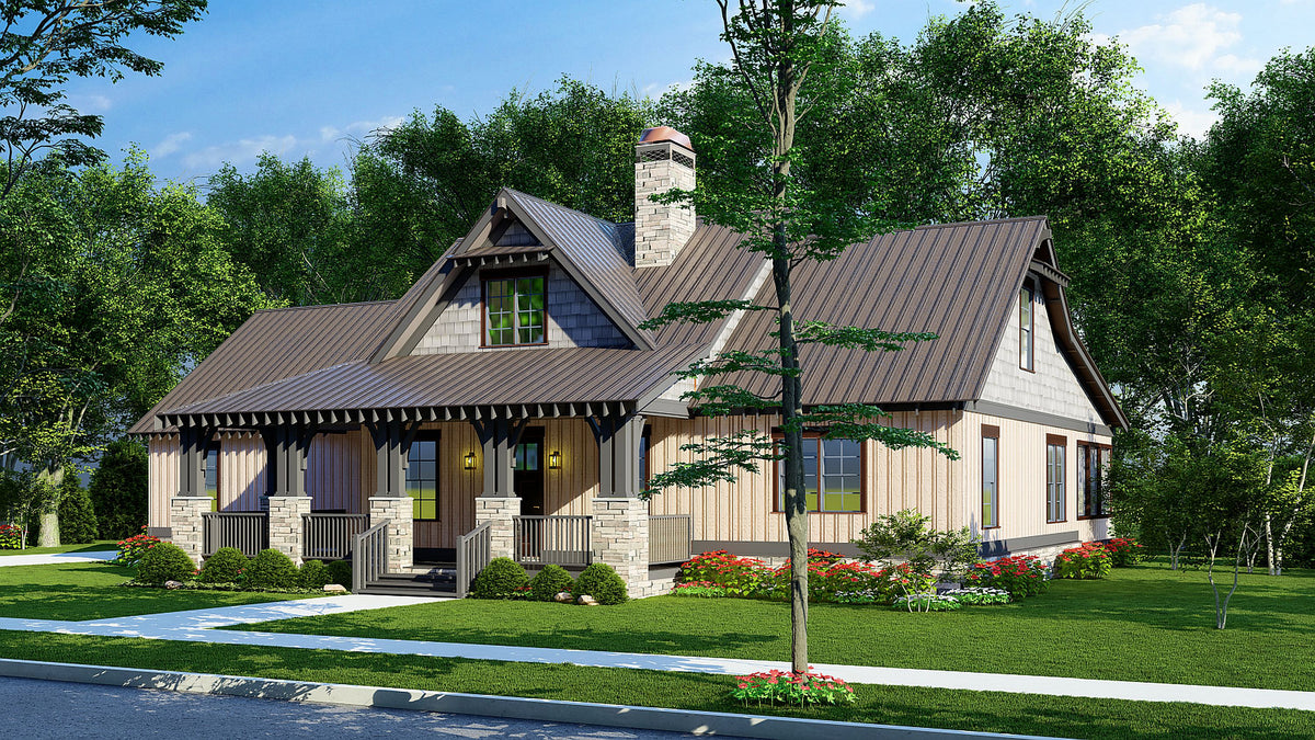 AE7816-A Rustic House, 3 Bedrooms, 2.5 Bathrooms | Cumberland Falls Exterior-4