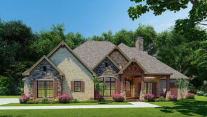 AE7819-A Craftsman House, 4 Bedrooms, 4 Bathrooms | Montrose Exterior
