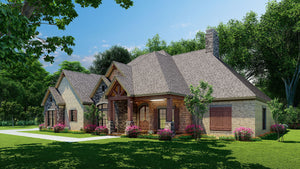 AE7819-A Craftsman House, 4 Bedrooms, 4 Bathrooms | Montrose Exterior-3