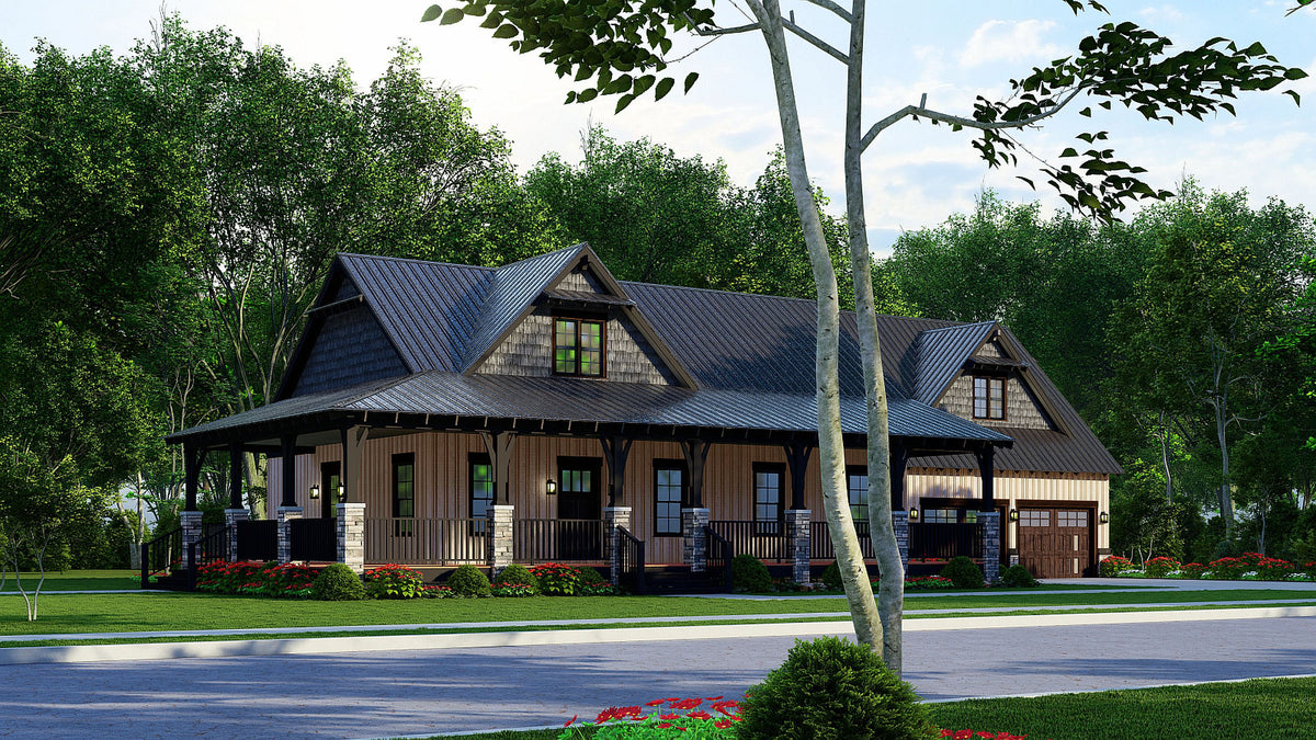 AE7820-A Southern House, 2 Bedrooms, 3.5 Bathrooms | Eaglewood Place Exterior-2