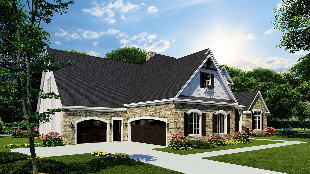AE7821-A Craftsman House, 5 Bedroom, 5.5 Bathrooms | Cumberland Heights Exterior-2