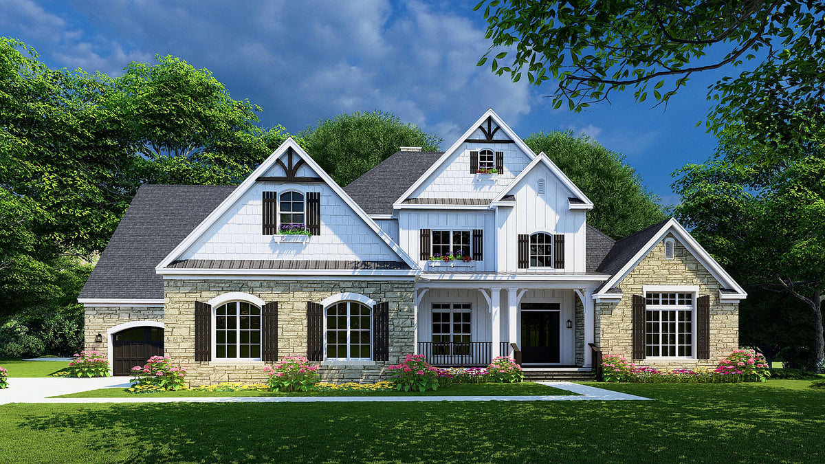 AE7821-A Craftsman House, 5 Bedroom, 5.5 Bathrooms | Cumberland Heights Exterior