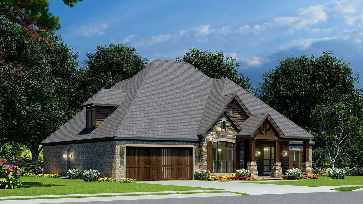 AE7825-A Rustic House, 4 Bedrooms, 4 Bathrooms | Cliff Haven Exterior-3