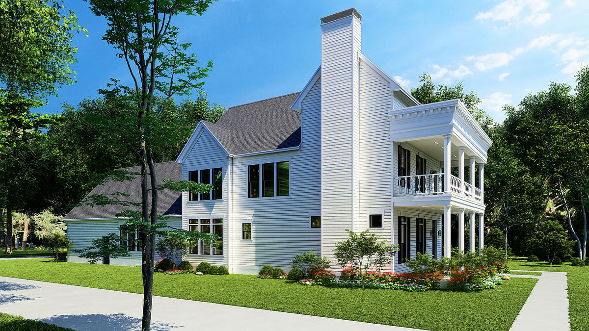 Colonial House Plan with 10-Foot Ceilings, Loft & Rear-Load Garage | 3,068 Sq Ft
